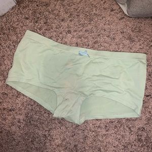 Green boy shorts